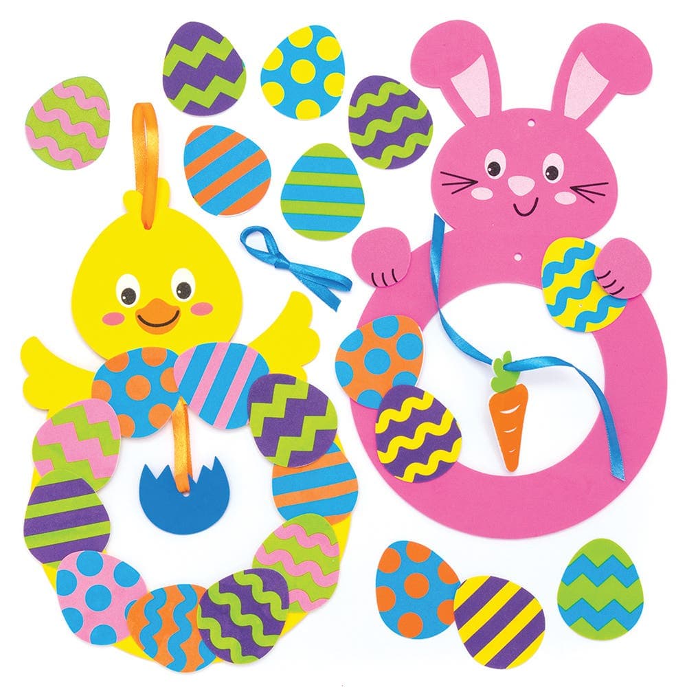 Easter Wreath Kits (Pack of 2) Easter Crafts For Kids