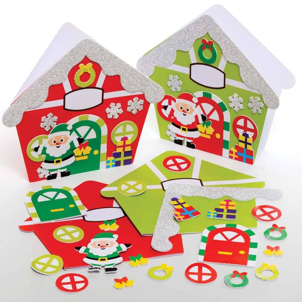 Santa's Workshop Mix & Match Greeting Card Kits (Pack of 6) Christmas Crafts