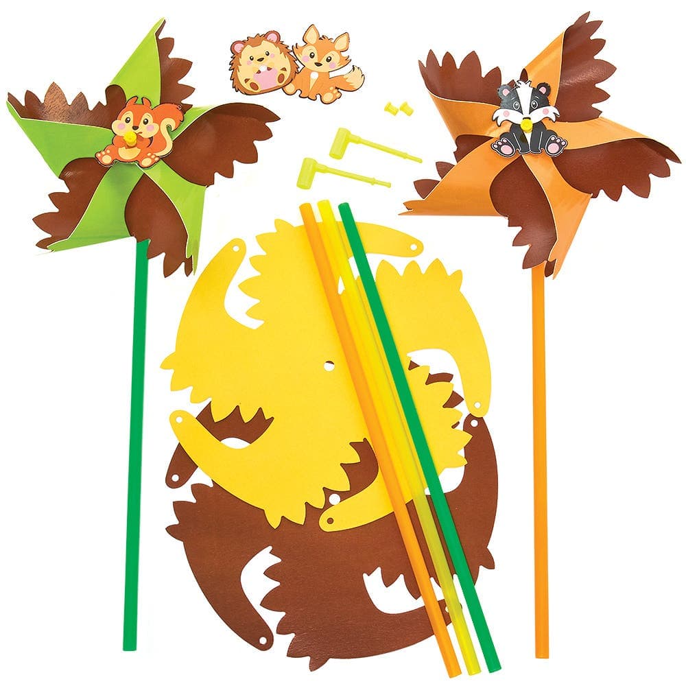 Autumn Windmill Kits (Pack of 6) Nature Craft Kits