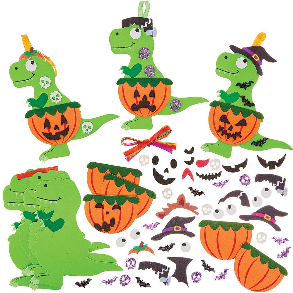 Terror-Rex Dinosaur Mix & Match Decoration Kits (Pack of 8)