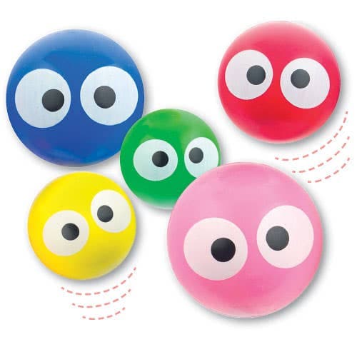Dotty Eye Bouncy Balls (Pack of 12) Pocket Money Toys