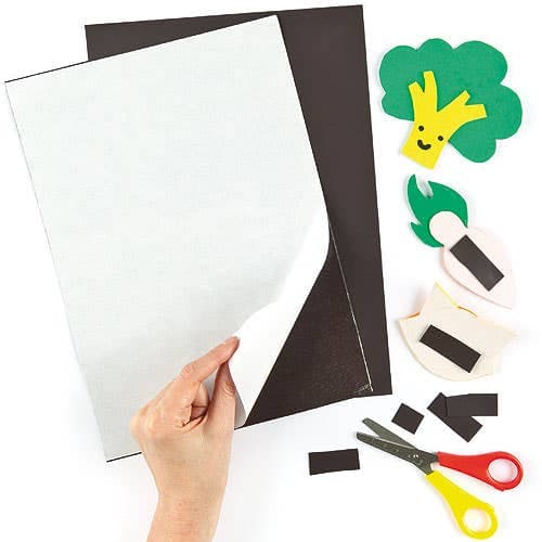 Self-Adhesive Magnetic Sheets (Pack of 2) Sheet Size 21cm x 30cm, Cut To Size, Flexible Sheets