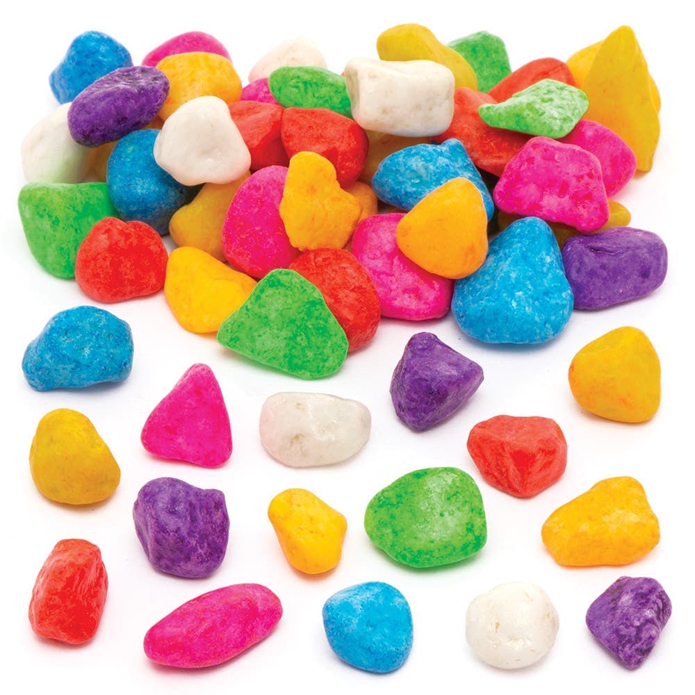 Mini Coloured Stones (Pack of 750g) Range Of Colours & Sizes, Natural Craft Supplies