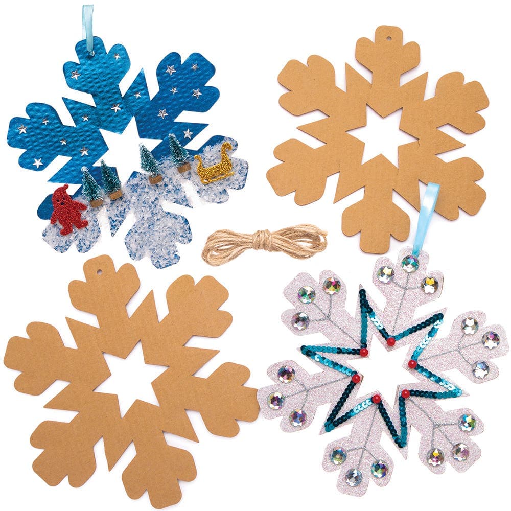Snowflake Craft Wreaths (Pack of 10) Christmas Crafts