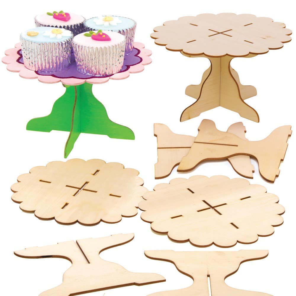 Wooden Cake Stand Kits (Pack of 3) Art Craft Kits