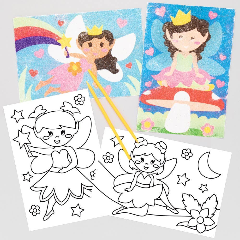 Fairy Sand Art Pictures (Pack of 8) Art Craft Kits