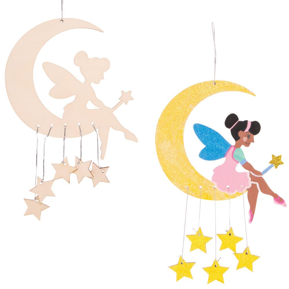 Fairy Wooden Mobile Kits (Pack of 3) Art Craft Kits