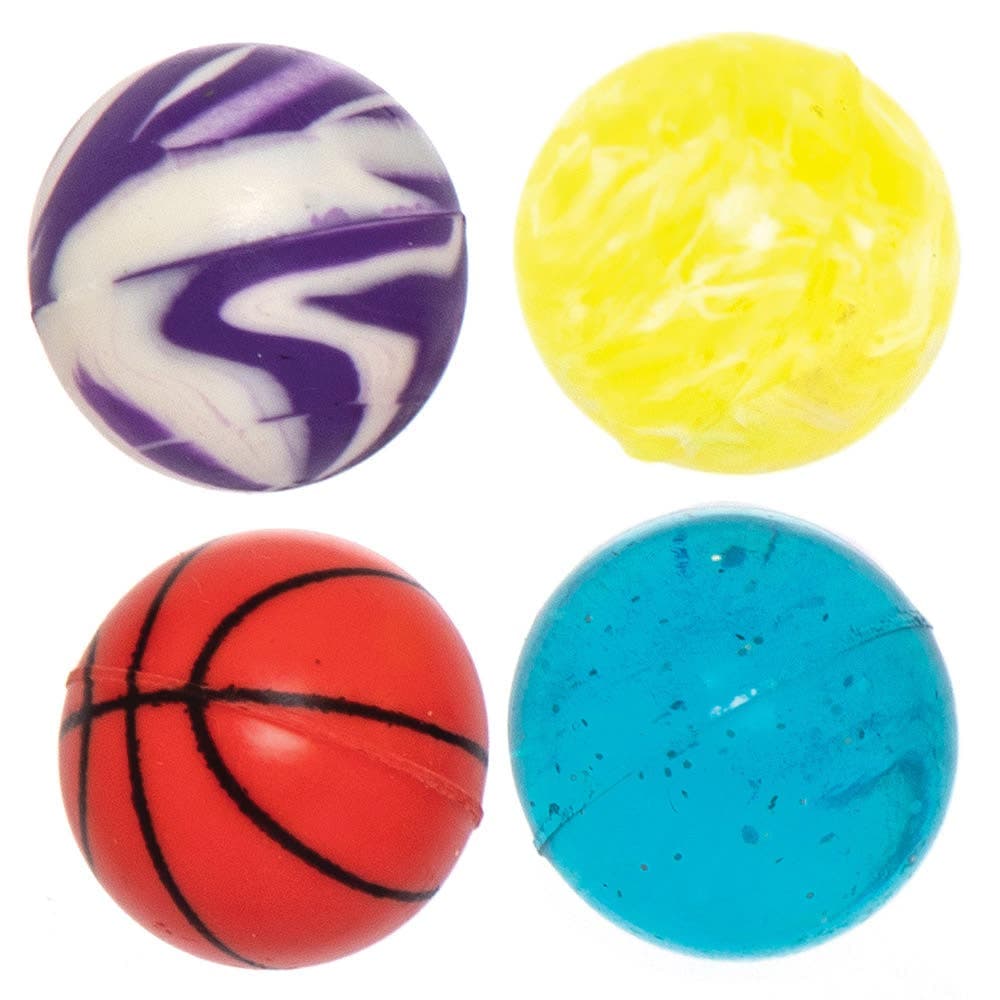 Bouncy Ball Mega Assortment (Pack of 30) Pocket Money Toys