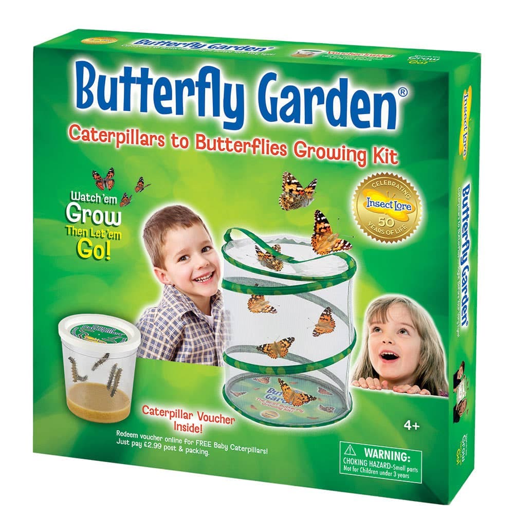 Butterfly Garden (Each) Grow Your Own Butterflies, 30cm Reusable Pop-Up Tent & More