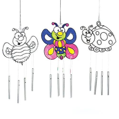 Bug Suncatcher Windchimes (Pack of 3) Nature Craft Kits