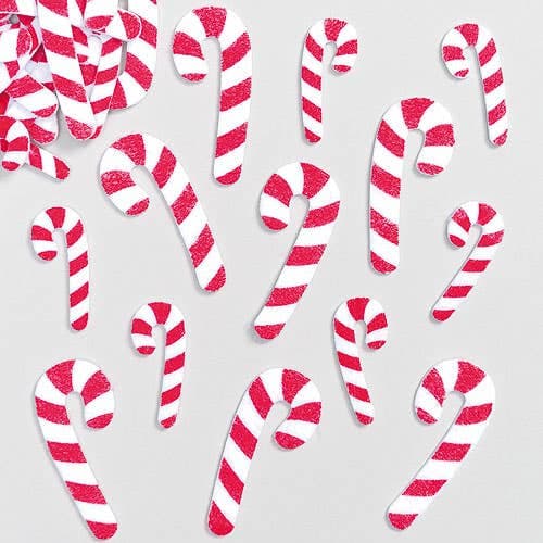Candy Cane Felt Stickers (Pack of 100) , Self-Adhesive Felt, Stick & Decorate