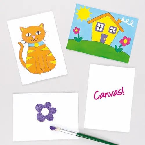 Canvas Panels (Pack of 5) Art Supplies, Art Materials