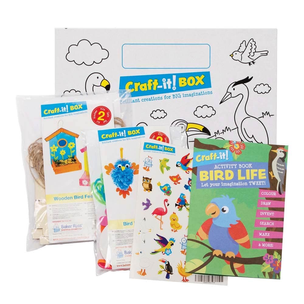 Baker Ross Birdlife Craft-it! BOX (Each) Fun & Educational Crafts With Activity Book