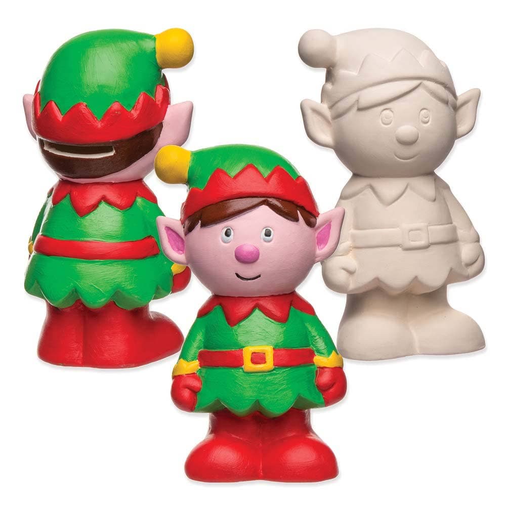 Christmas Elf Ceramic Coin Banks (Box of 2) Christmas Crafts