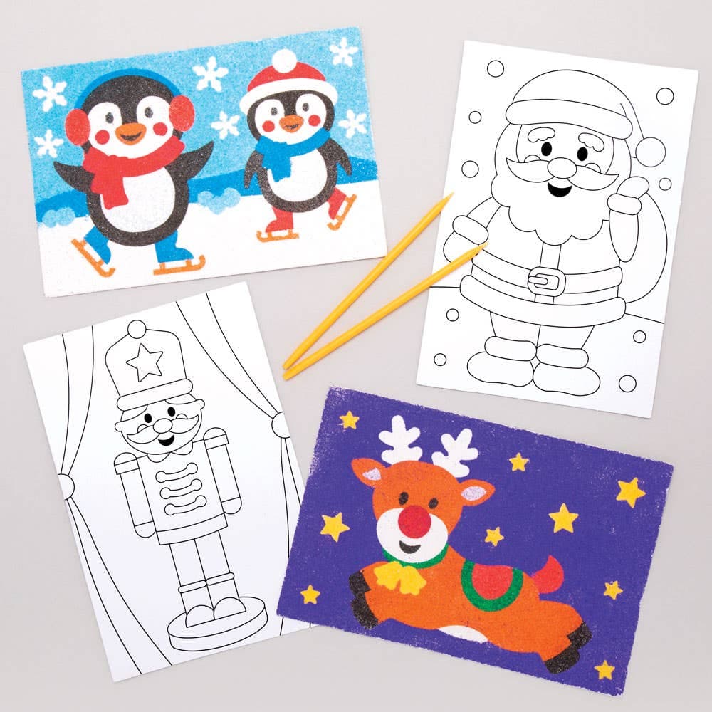 Christmas Sand Art Pictures (Pack of 8) Christmas Crafts