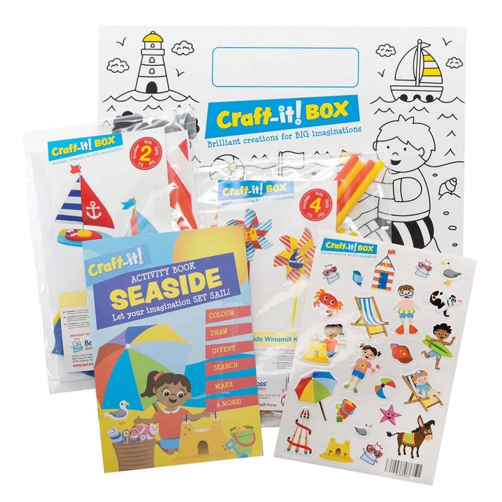 Baker Ross Seaside Craft-it! BOX (Each) Fun & Educational Crafts With Activity Book