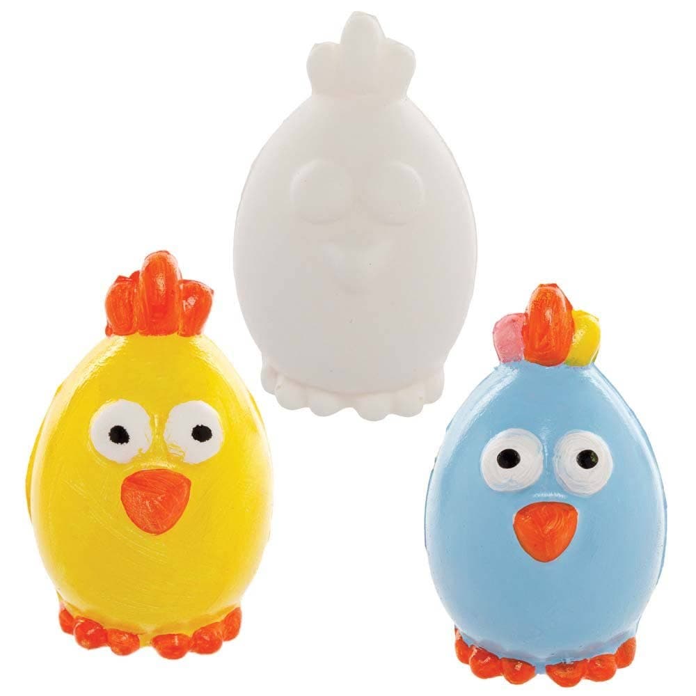 Design Your Own Squeezy Easter Chick (Pack of 5) Create & Personalise With Pens Or Paint