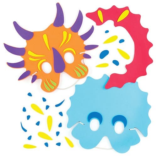 Dinosaur Mask Kits (Pack of 4) Art Craft Kits