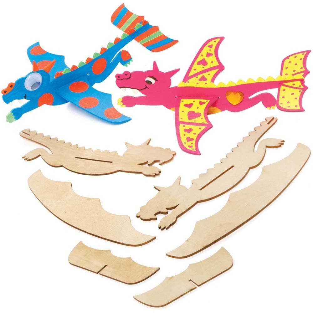 Dragon Wooden Glider Kits (Pack of 8) Pocket Money Toys