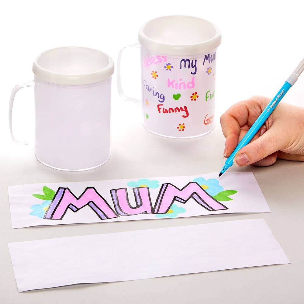 Design Your Own Mugs (Pack of 2) Decoration Craft Kits