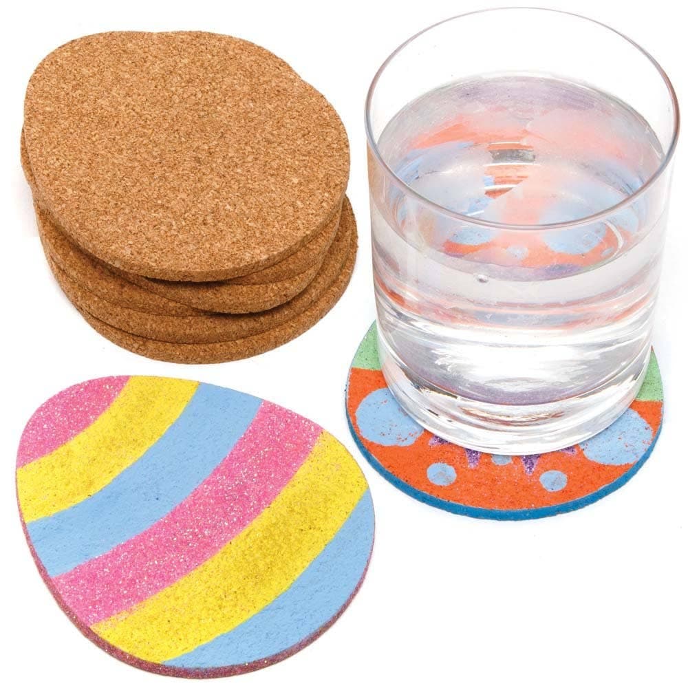 Easter Egg Cork Coasters Classpack (Pack of 30) Easter Crafts For Kids