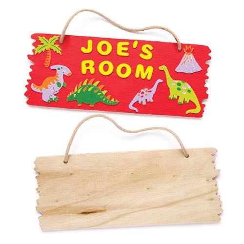 Wooden Hanging Plaques 20x8cm (Pack of 3) Decoration Craft Kits, Personalise your own, Perfect For Gifting