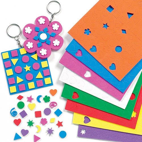 Mini Foam Stickers Value Pack (Pack of 1200) Stickers Assorted colours