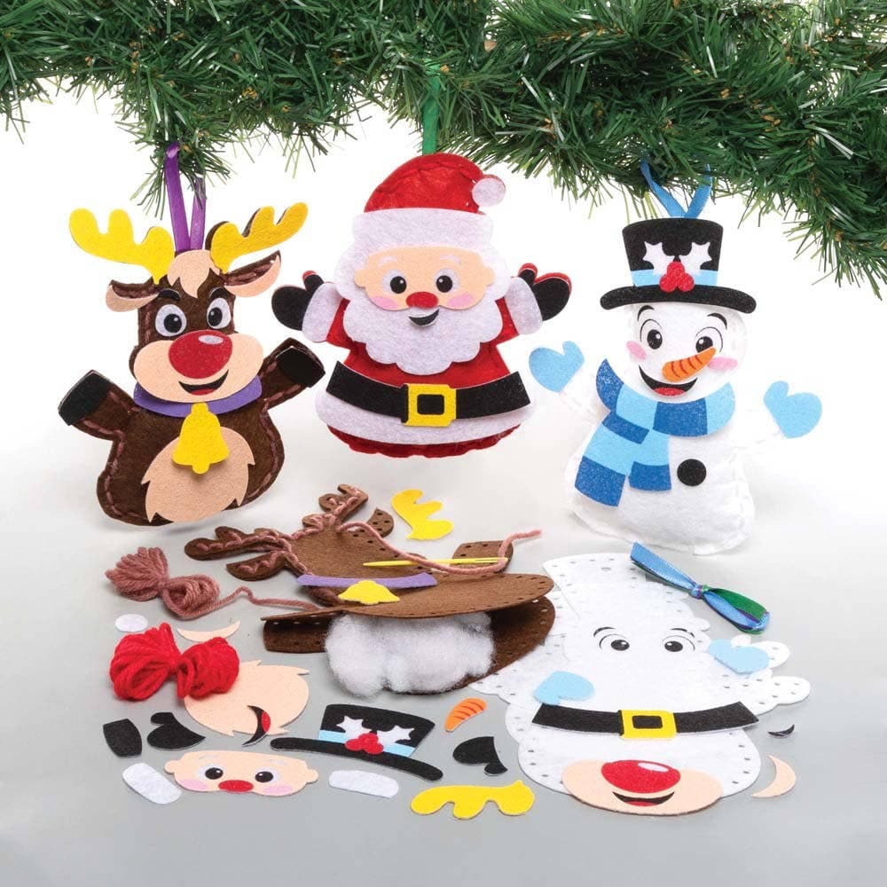 Christmas Decoration Sewing Kits (Pack of 3) Christmas Crafts