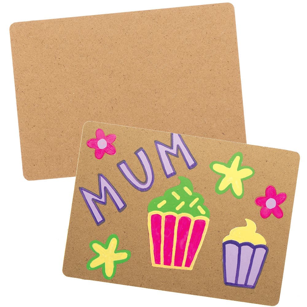 A4 Wooden Painting Boards (Pack of 5) Art Supplies, Art Materials