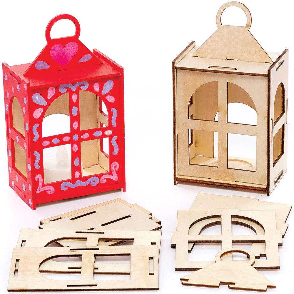 Wooden Lantern Kits (Pack of 3) Craft Kits For Kids