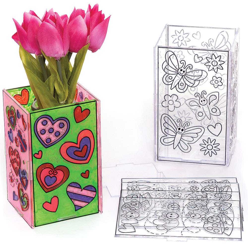 Suncatcher Flowerpot Kits (Pack of 3) Nature Craft Kits