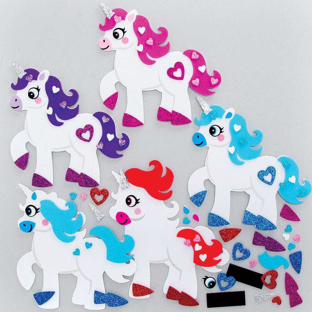 Love Unicorn Mix & Match Magnet Kits (Pack of 8) Art Craft Kits
