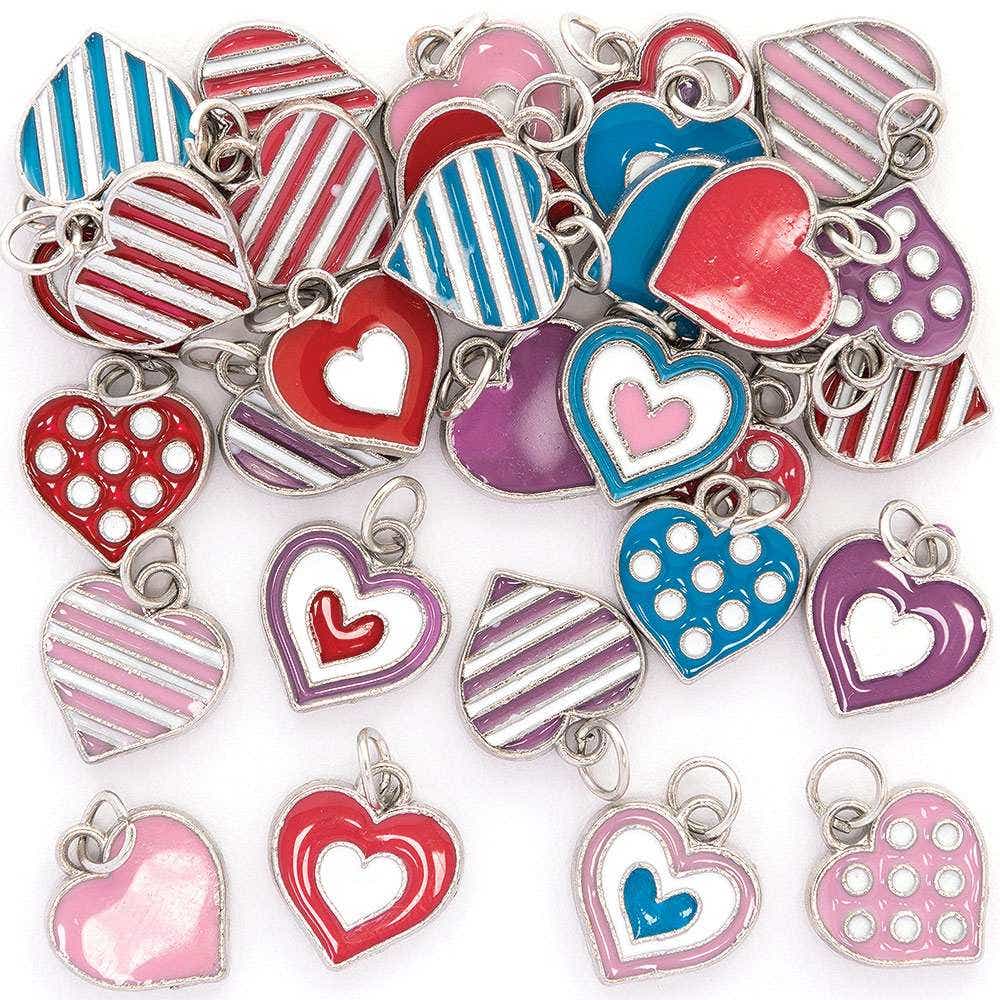 Heart Metal Charms (Pack of 30) Jewellery