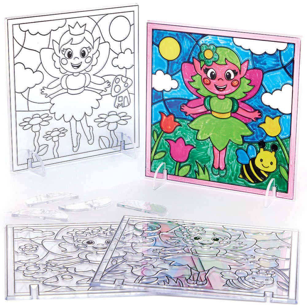 Fairy Suncatcher Pictures (Pack of 4) Art Craft Kits