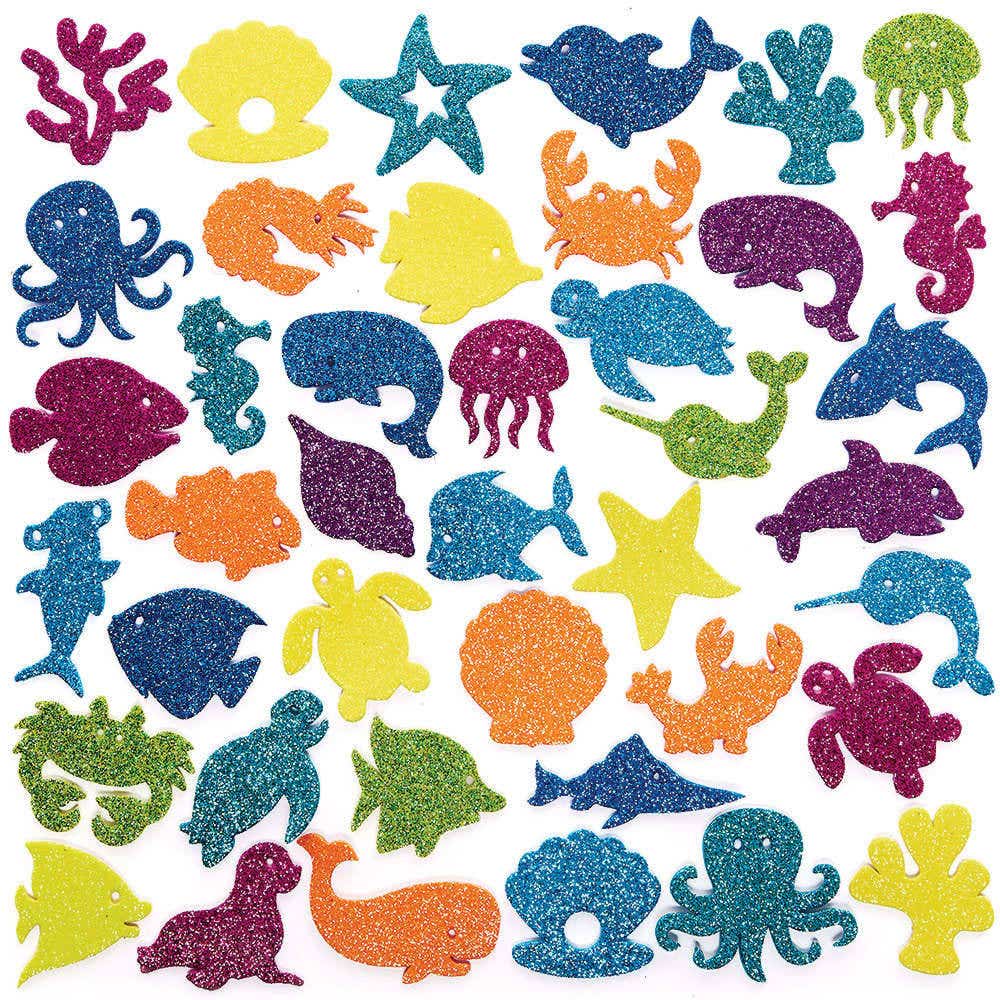Sealife Glitter Stickers (Pack of 150) Stickers