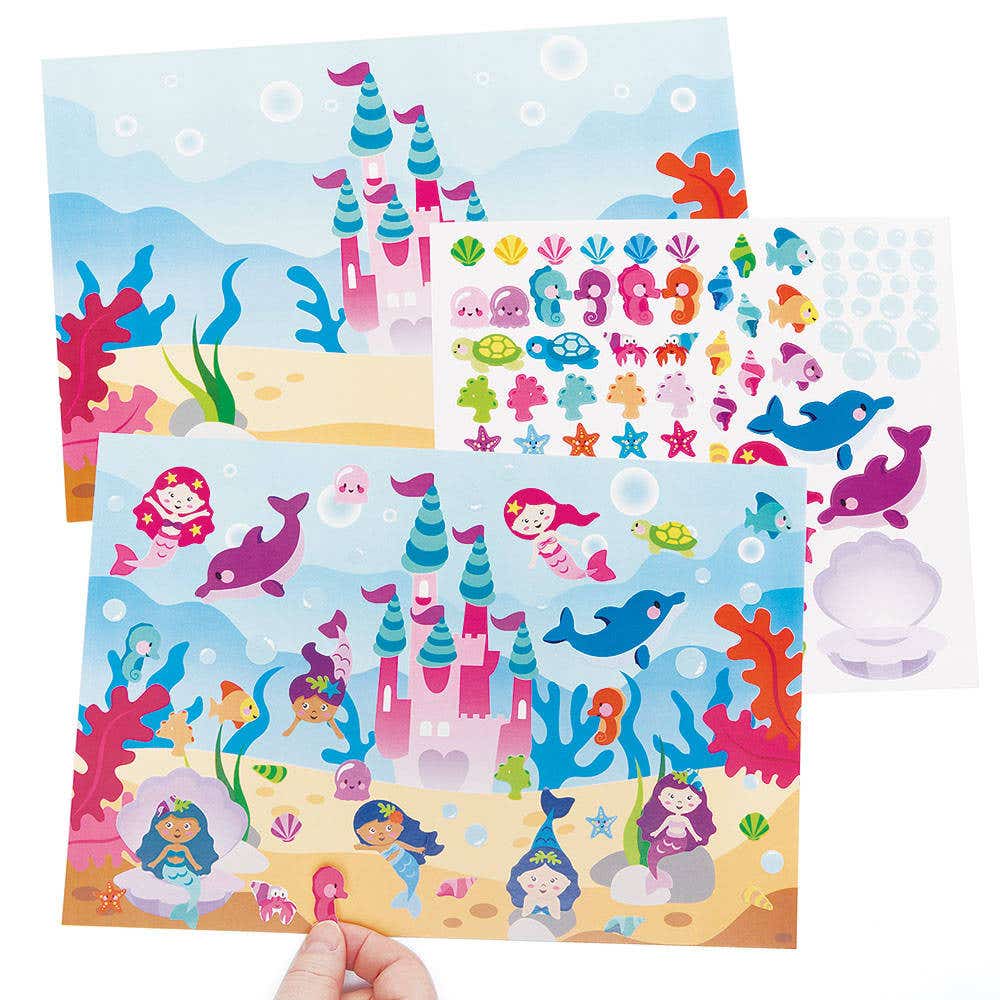 Mermaid Sticker Scenes (Pack of 5) Art Craft Kits