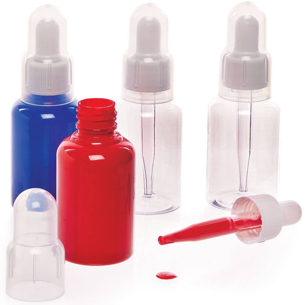 Paint & Ink Dropper Bottles (Pack of 4) Art Supplies, Art Materials