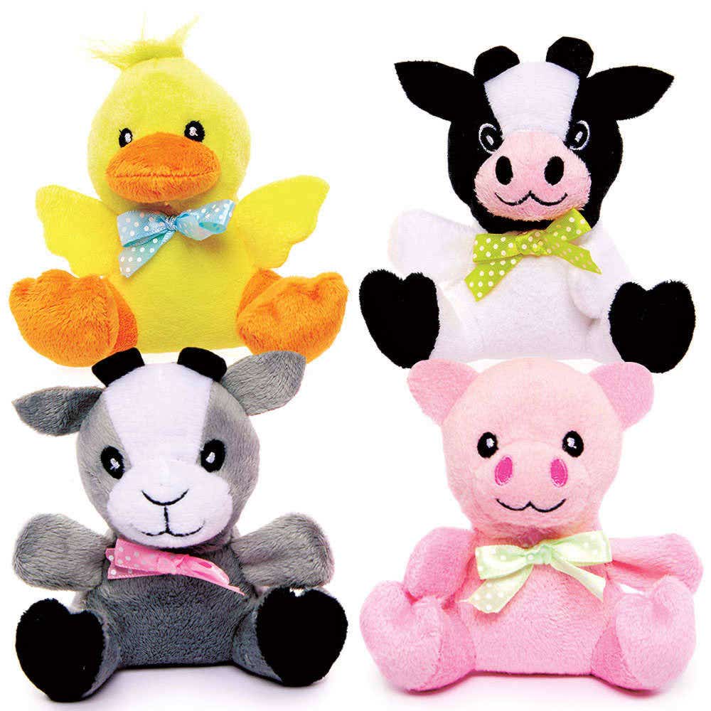 Farm Animal Plush Pals (Pack of 4) Soft & Sensory Toys