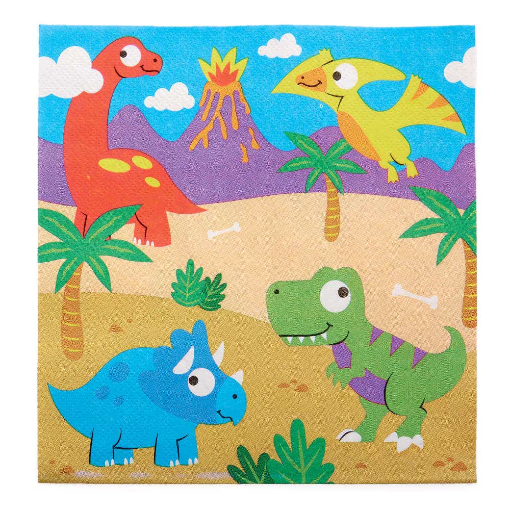 Dinosaur Party Napkins (Pack of 20) Party Tableware