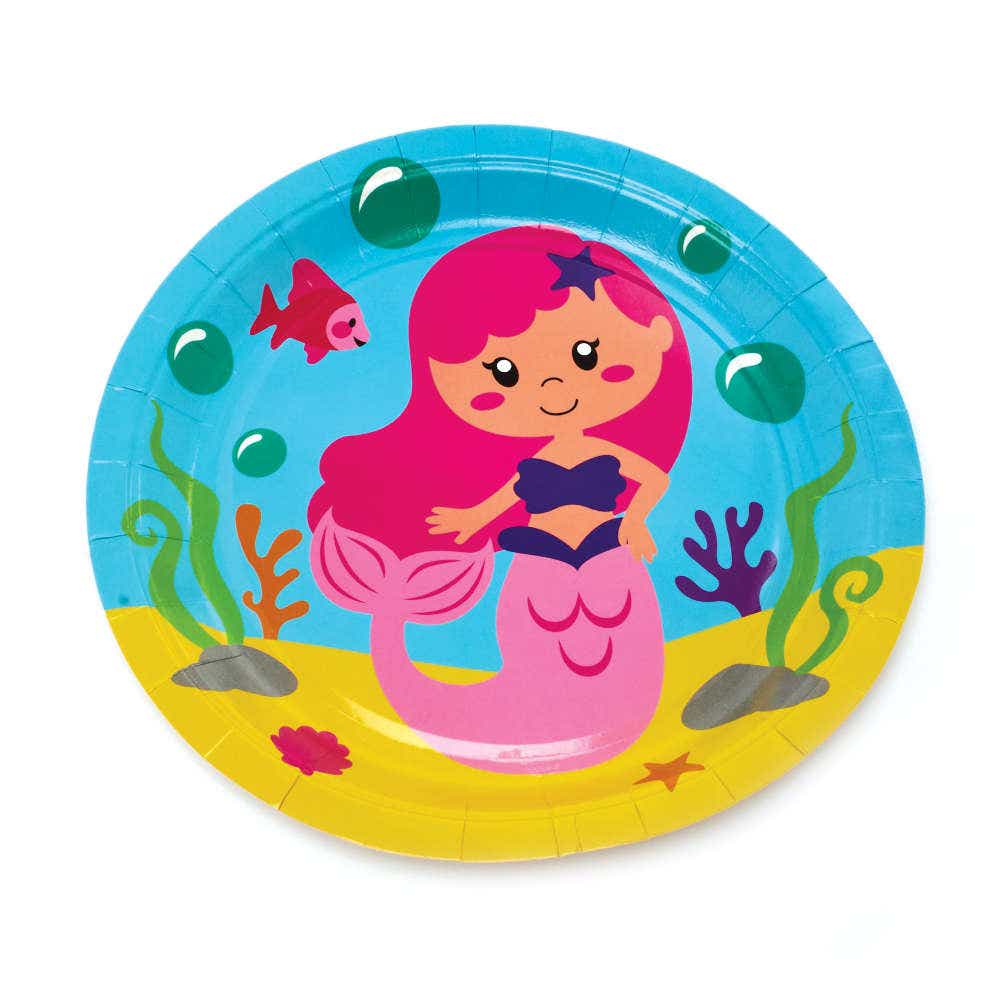 Magical Mermaid Party Plates (Pack of 10) Party Tableware