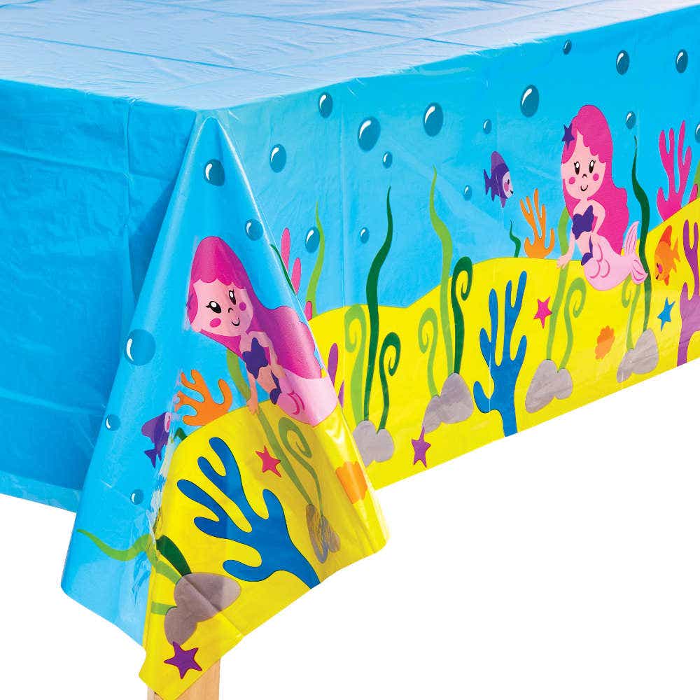 Magical Mermaid Party Table Cover (Each) Party Tableware