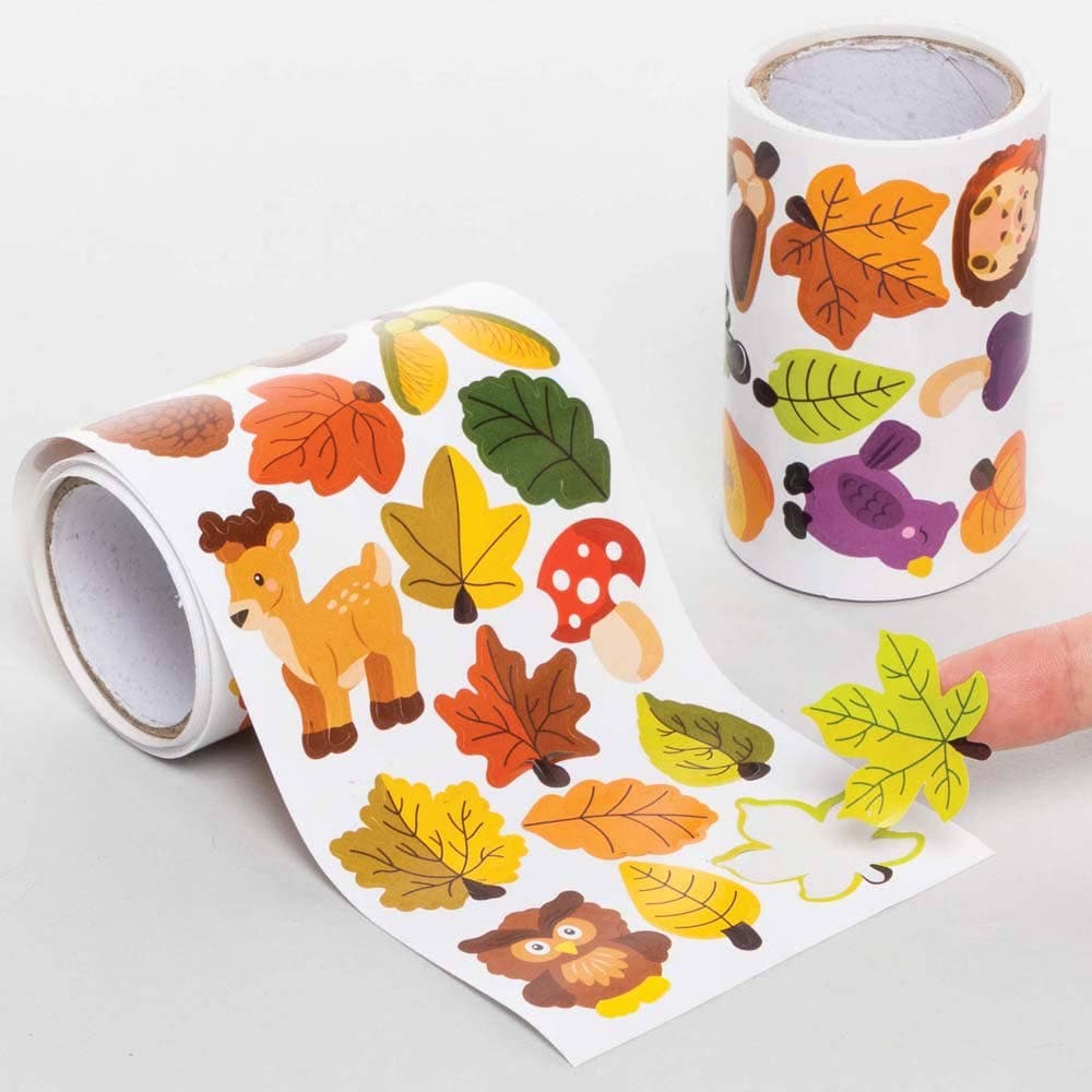 Autumn Sticker Rolls Value Pack (Pack of 600) Stickers