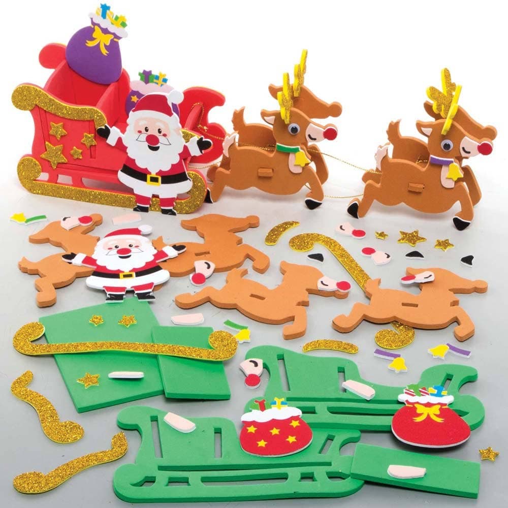 Reindeer & Sleigh Kits (Pack of 2) Christmas Crafts