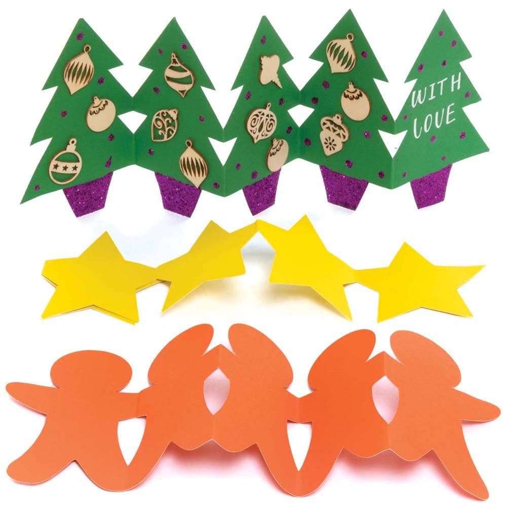 Christmas Concertina Card Blanks (Pack of 10) Halloween Crafts