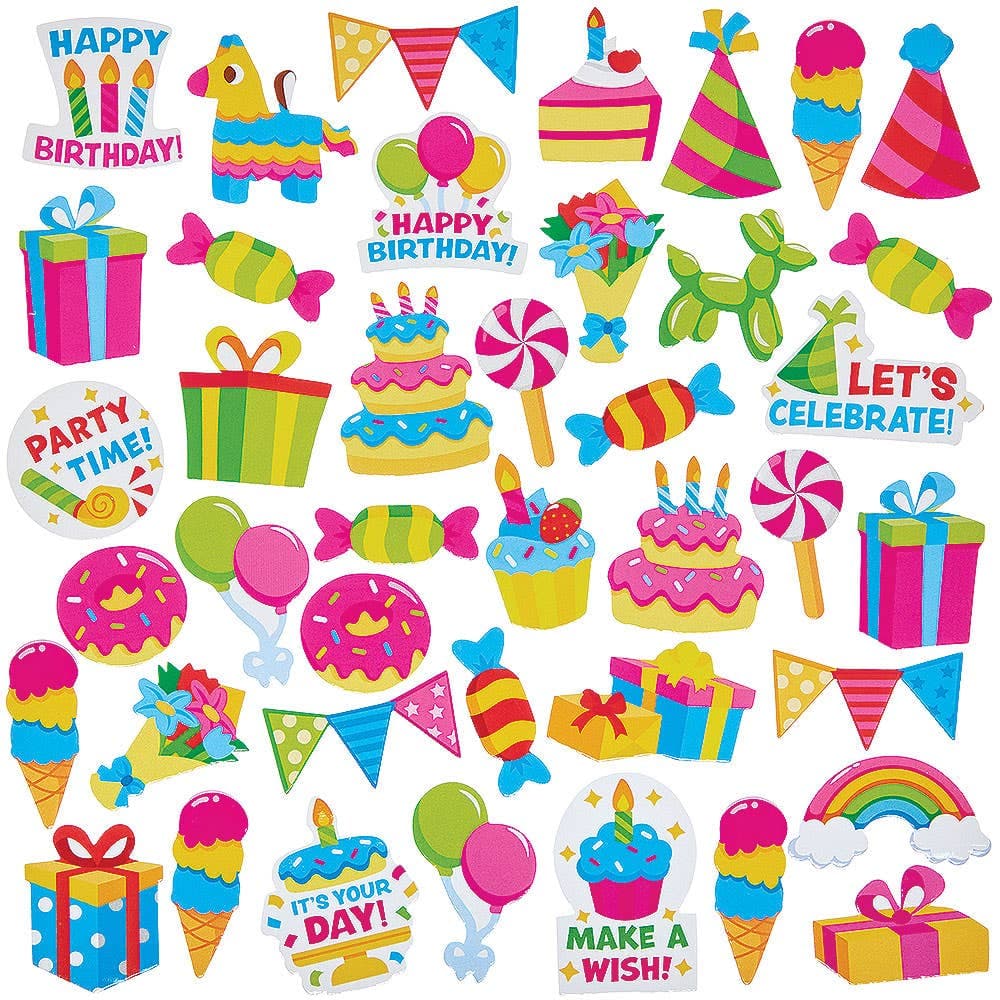 Birthday Foam Stickers (Pack of 150)