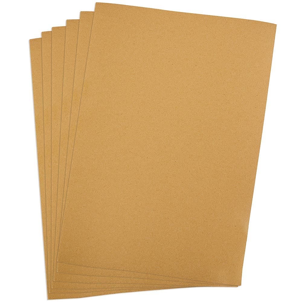 Recycled Kraft A4 Card 210gsm (Pack of 50) Card & Paper, Craft Essentials, Kraft Brown