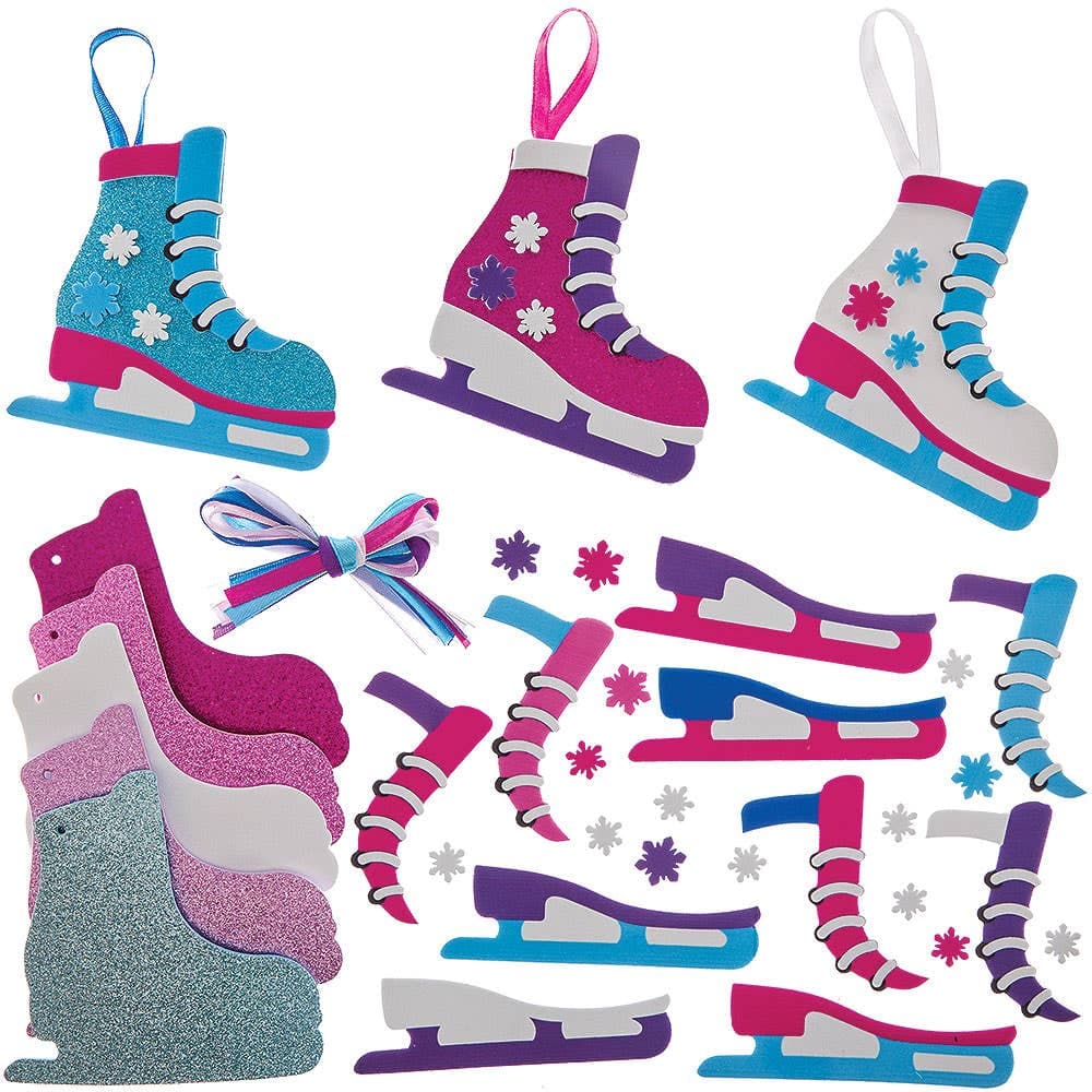 Ice Skate Mix & Match Decoration Kits (Pack of 8)