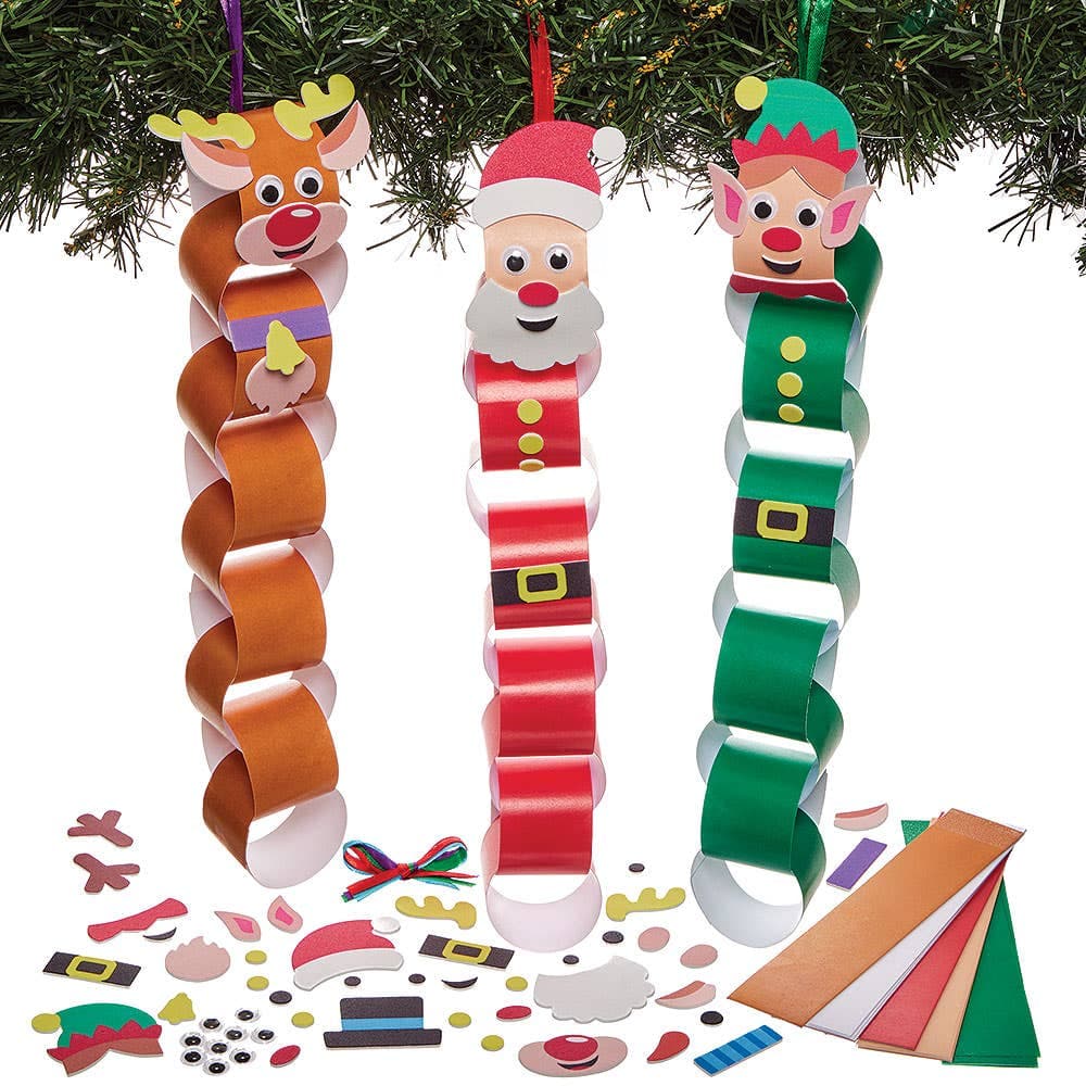 Christmas Characters Paper Chain Kits (Pack of 4)