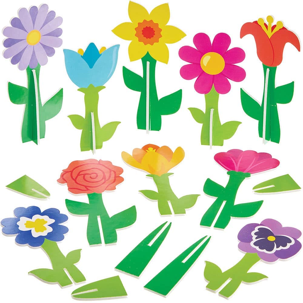3D Stand-up Flowers (Pack of 20)