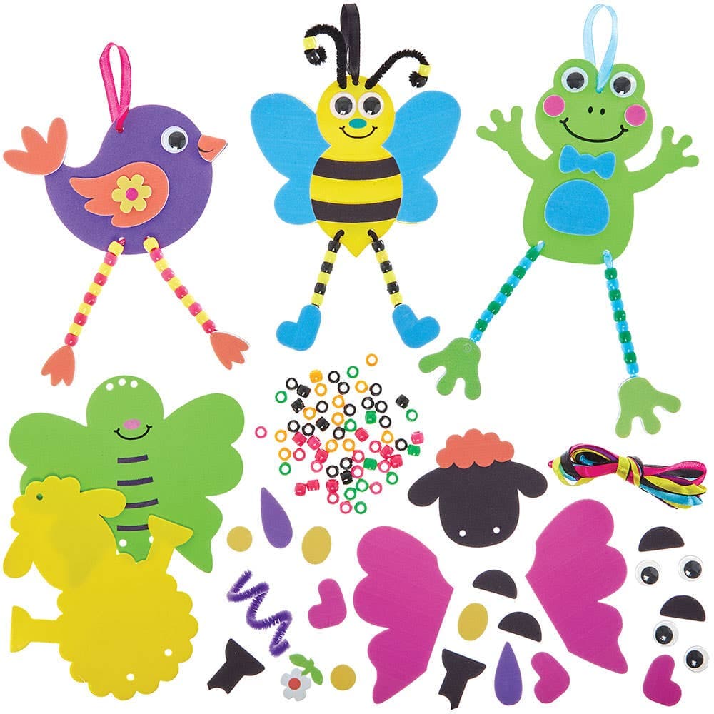 Springtime Dangly Leg Decoration Kits (Pack of 5)